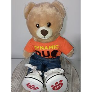 BUILD A BEAR:  Bear with Dynamic Duo Orange Hershey T-Shirt / Jeans and Shoes